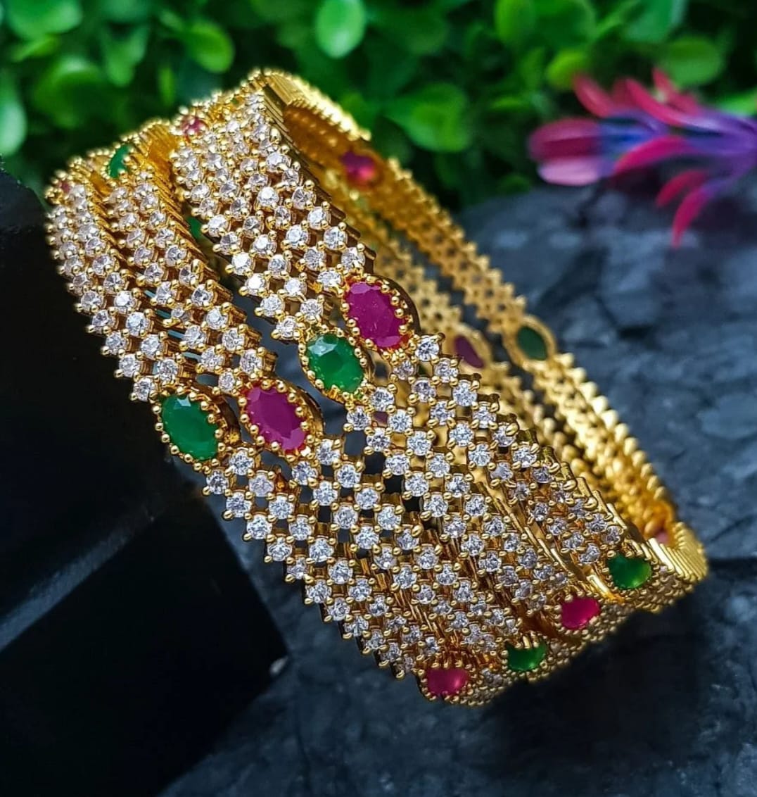 Premium quality AD stone bangles