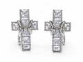 Silver Plated Cross Studs