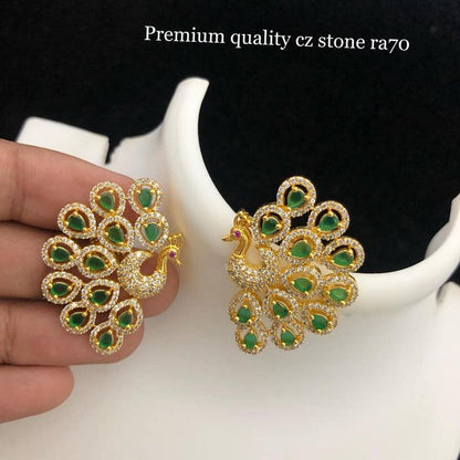 Elegant Peacock AD stone Earring - New arrivals