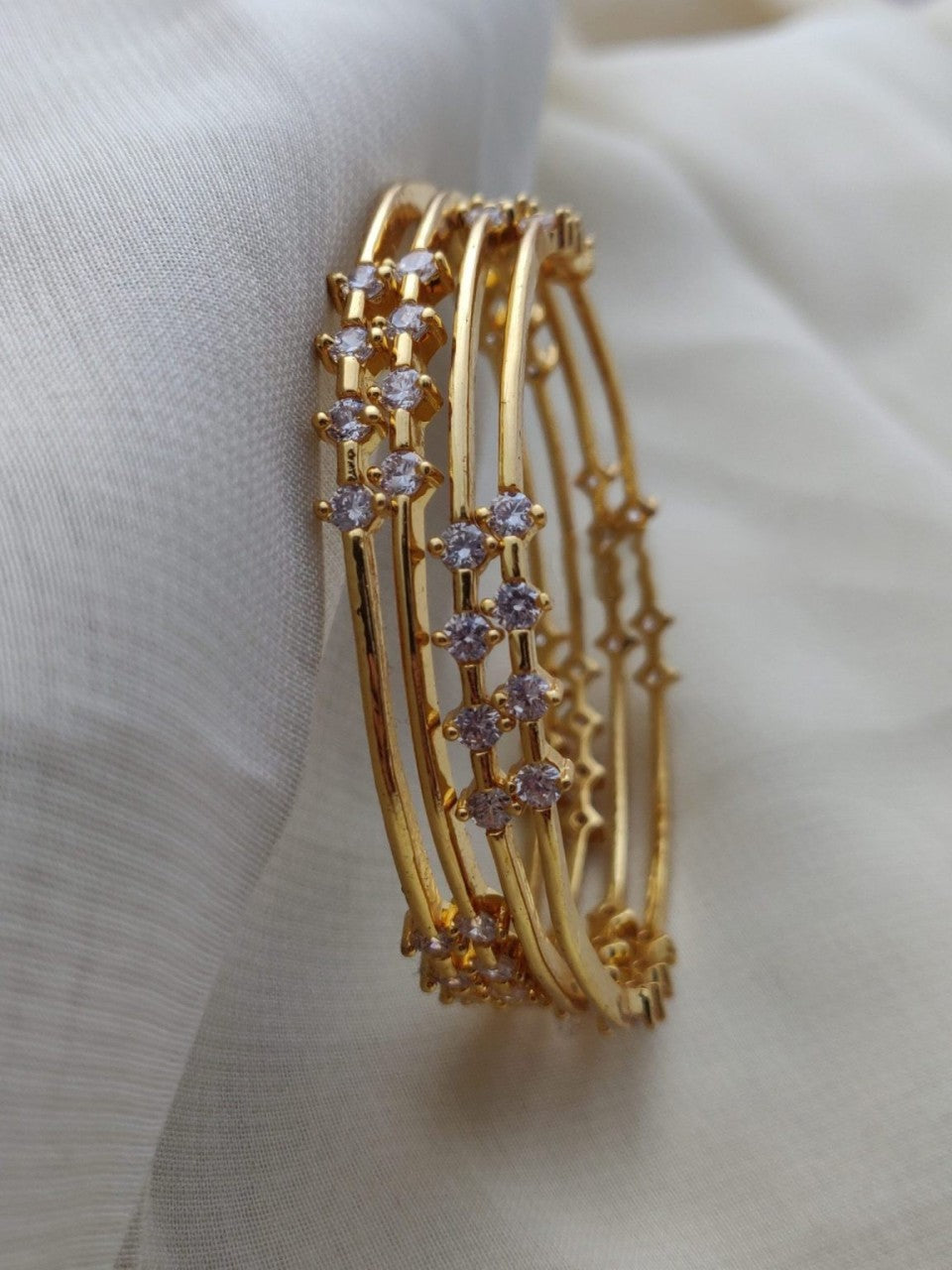 Simple & Elegant AD Stone Bangles