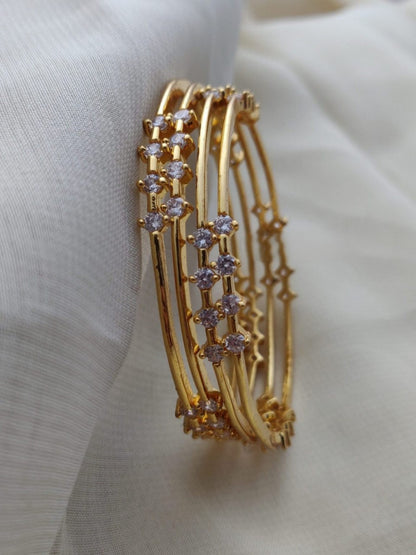 Simple & Elegant AD Stone Bangles