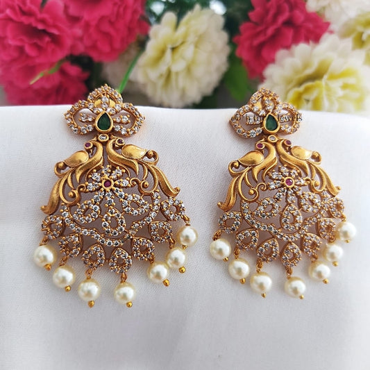 Premium CZ Matte Earrings