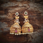 Elegant bridal Peacock Jhumkas