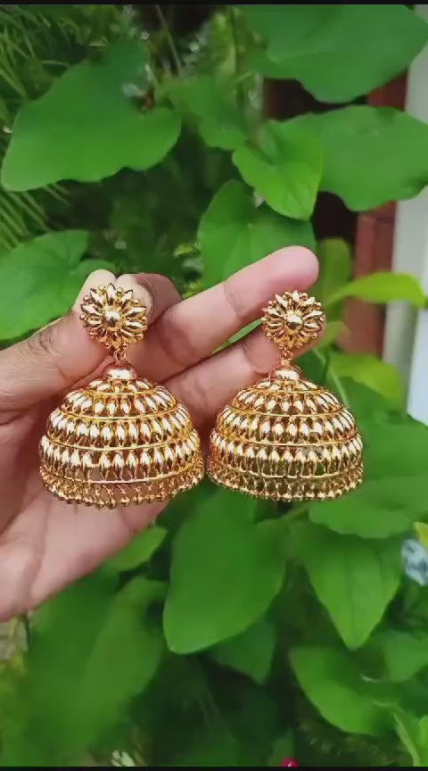 Simple elegant Festive Jhumkas